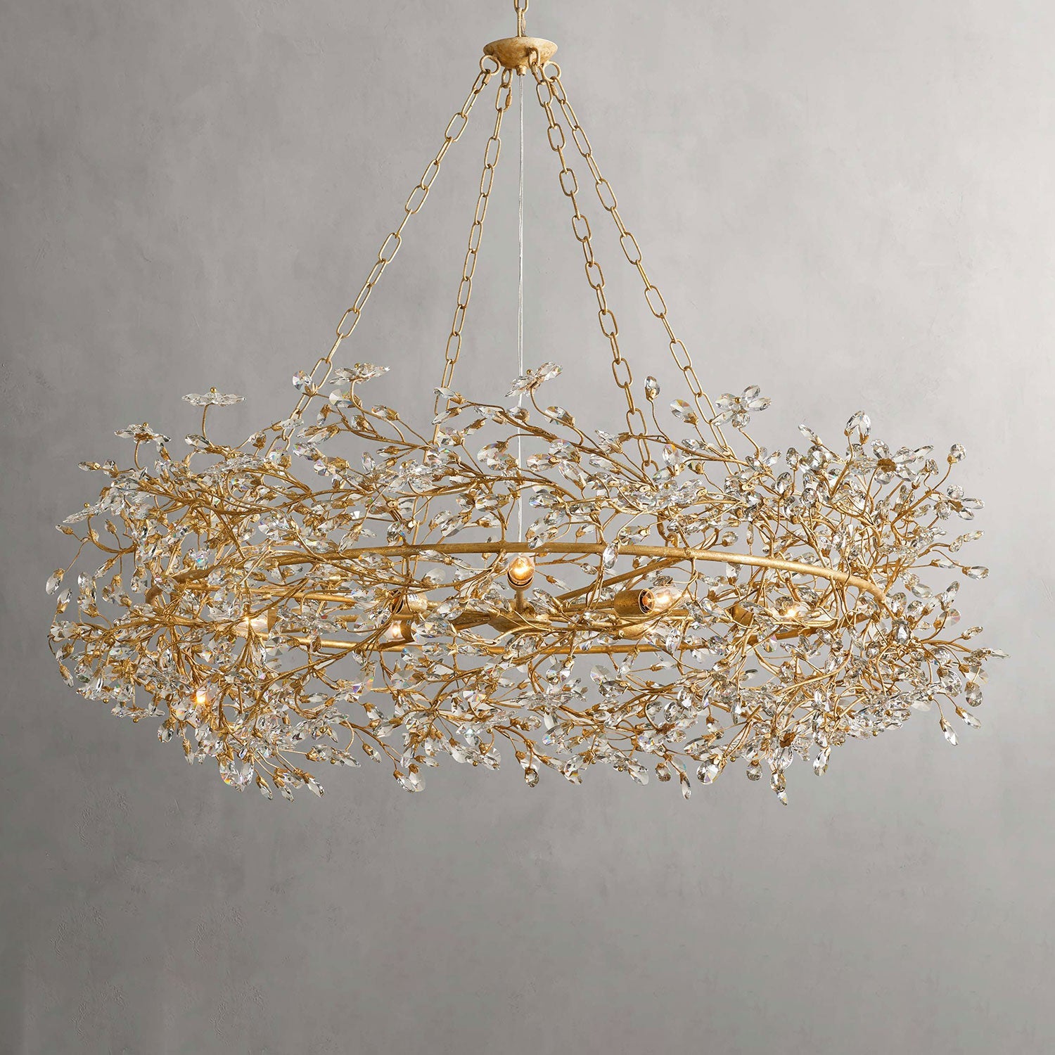 Fiore Crown Chandelier 39" 48" 60"