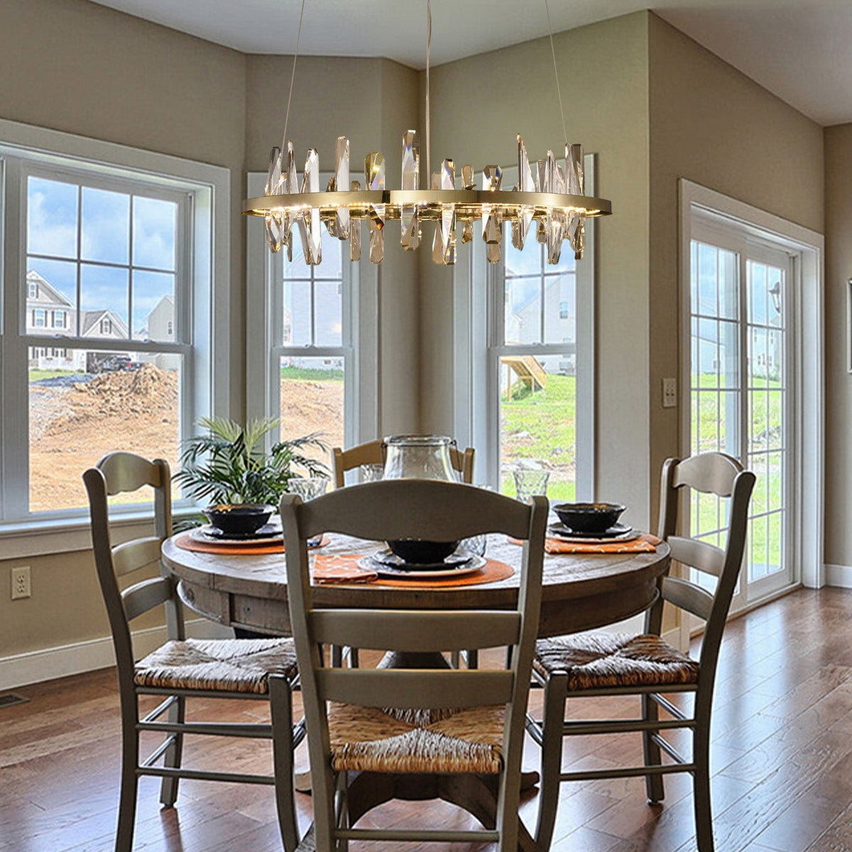Mira Ring Crystal Chandelier