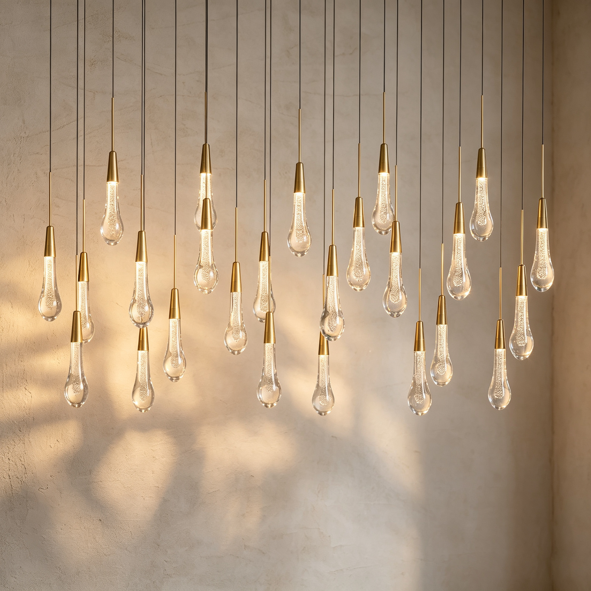 Soltaire Linear Chandelier 37"50"70"