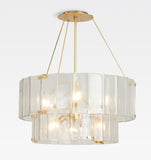 Willamette Glass Round Chandelier 2-Tier 32''