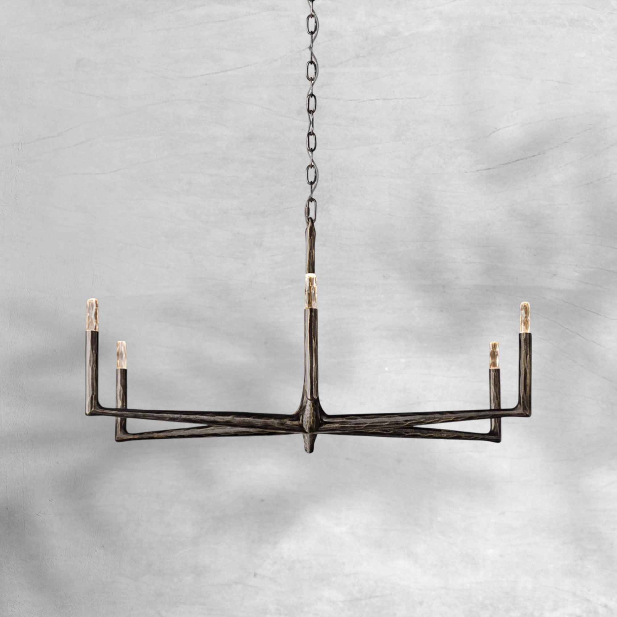 Thalen Forged Round Chandelier 36" 48” 60” 72”