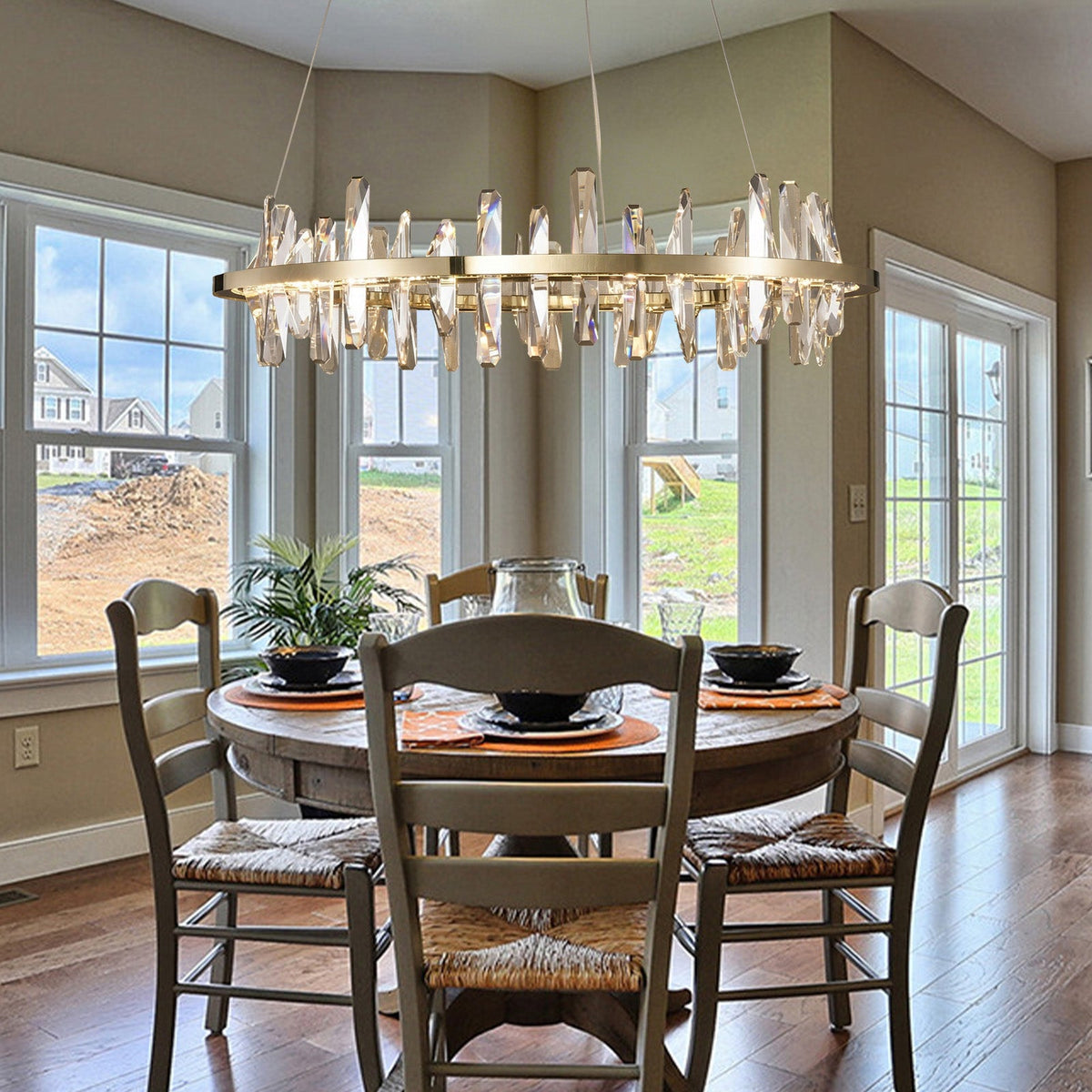 Mira Ring Crystal Chandelier