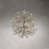 Fiore Crystal Flowers Creative Round Chandelier 8-Light