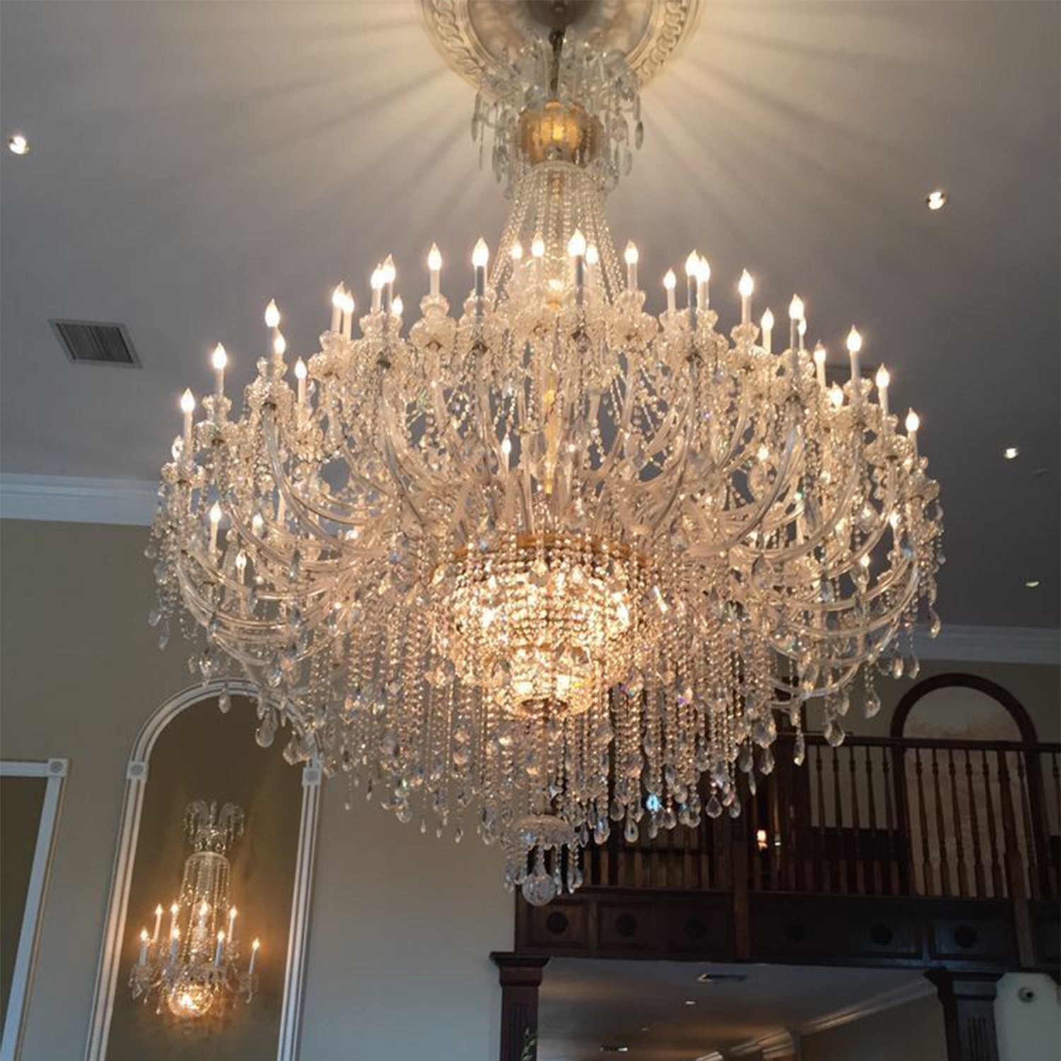 Extra Large Classic Traditional Crystal Chandelier 60/72/90 Lights