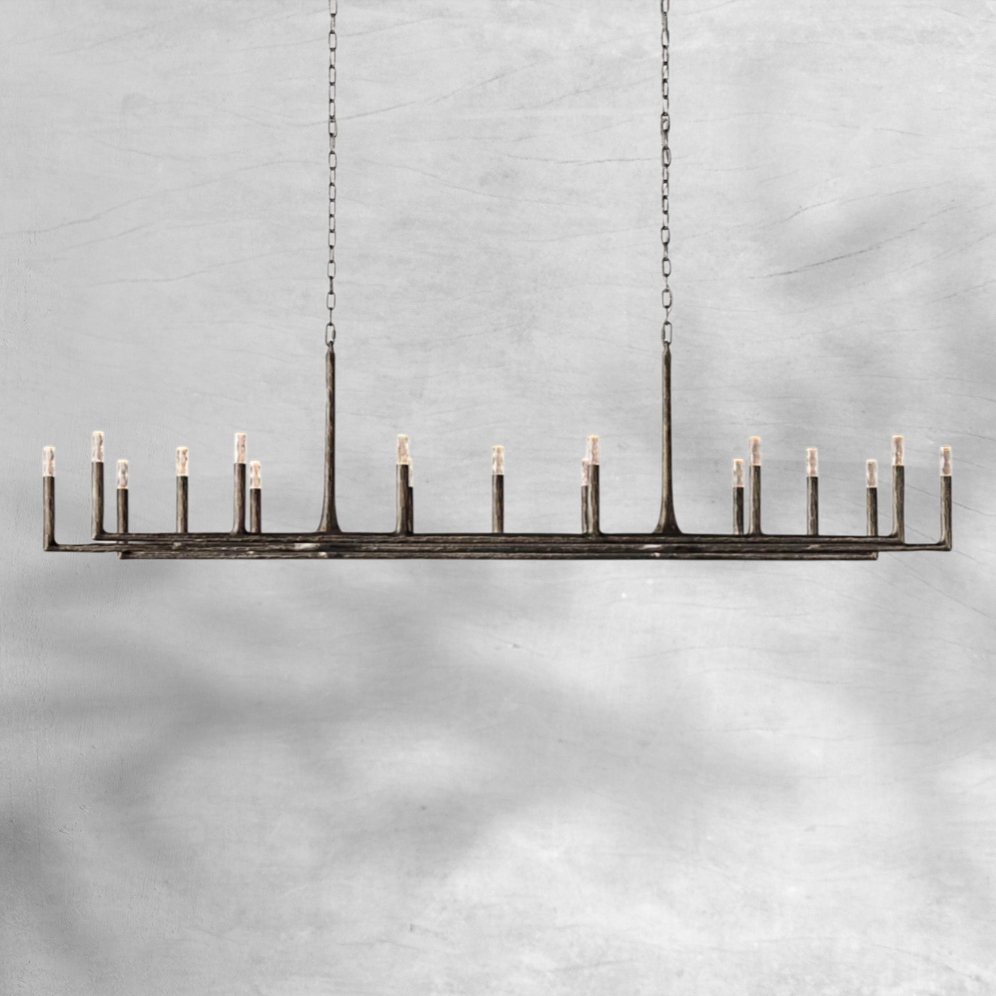 Thalen Forged Linear Chandelier 54" 72" 96"