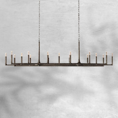 Thalen Forged Linear Chandelier 54" 72" 96"