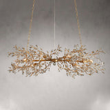 Fiore Crystal Flowers Creative Linear Chandelier 43", 51", 68"