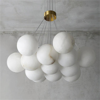 Mancy Modern Creative Alabaster  ball chandelier