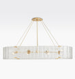 Willamette Glass Linear Chandelier 60''