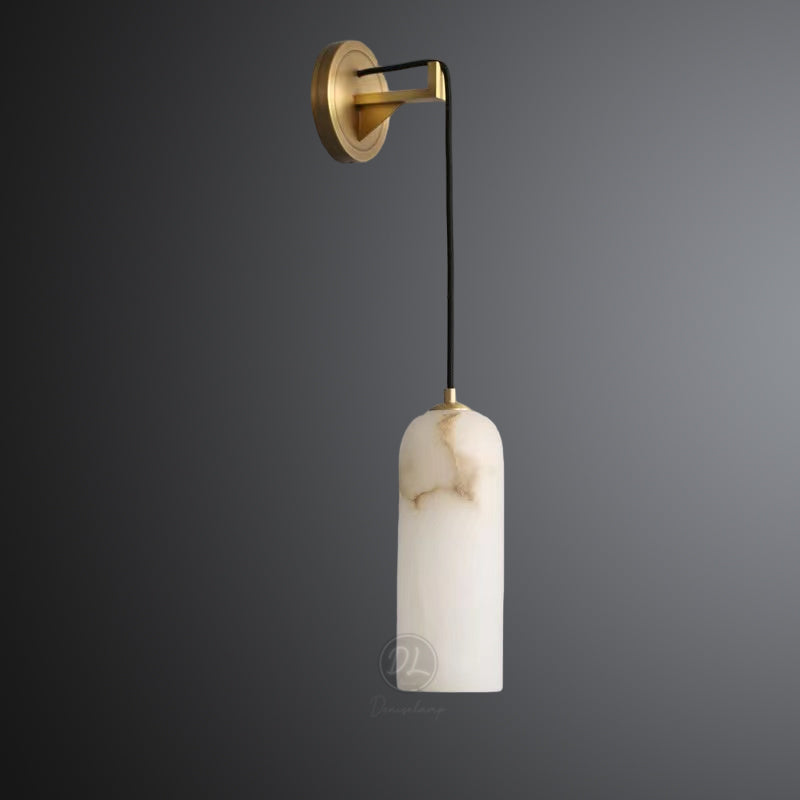 Modern Alabaster Wall Sconce, Wall Lamp