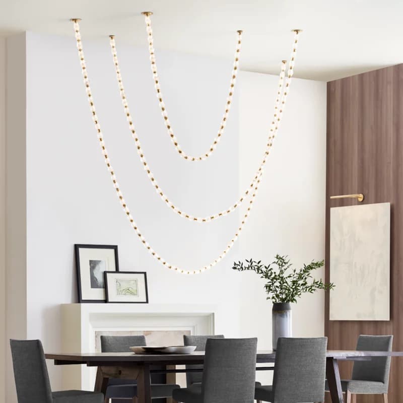 Pearl Necklace- Pendant 104.5"H