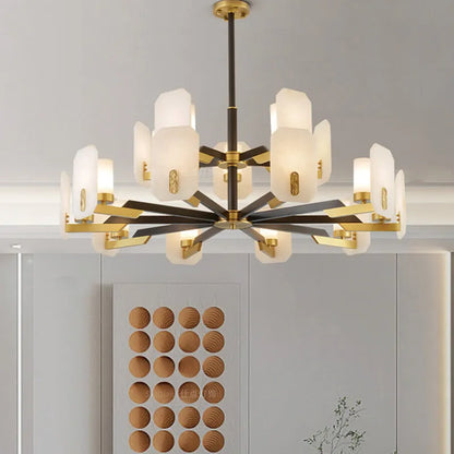 LiLy Marble Round Chandelier