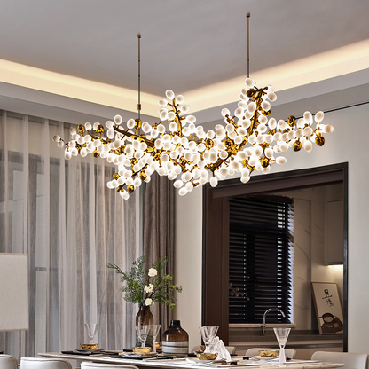 Modern Artistic Linear Elegant Grape Extra Large Chandelier - Melin Lamps