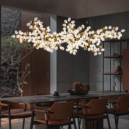 Modern Artistic Linear Elegant Grape Extra Large Chandelier - Melin Lamps