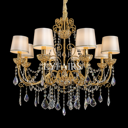 Baroque Revival Crystal Chandelier with Jewelry-Level Craft and Crystals
