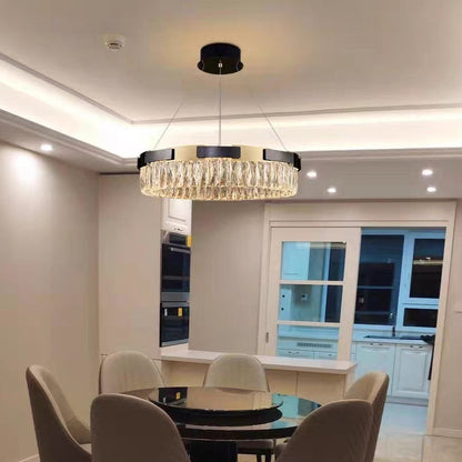 New Designer Recommended Modern Light Luxury Round/Oval Crystal Chandelier for Living Room/Dining Room