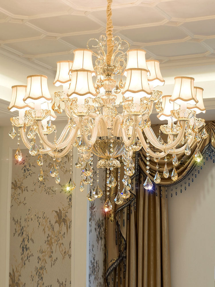 Extra Large Luxury Multi-Tiered Crystal Pendant Chandelier