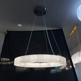 Alabaster Glow Round Chandelier 40"