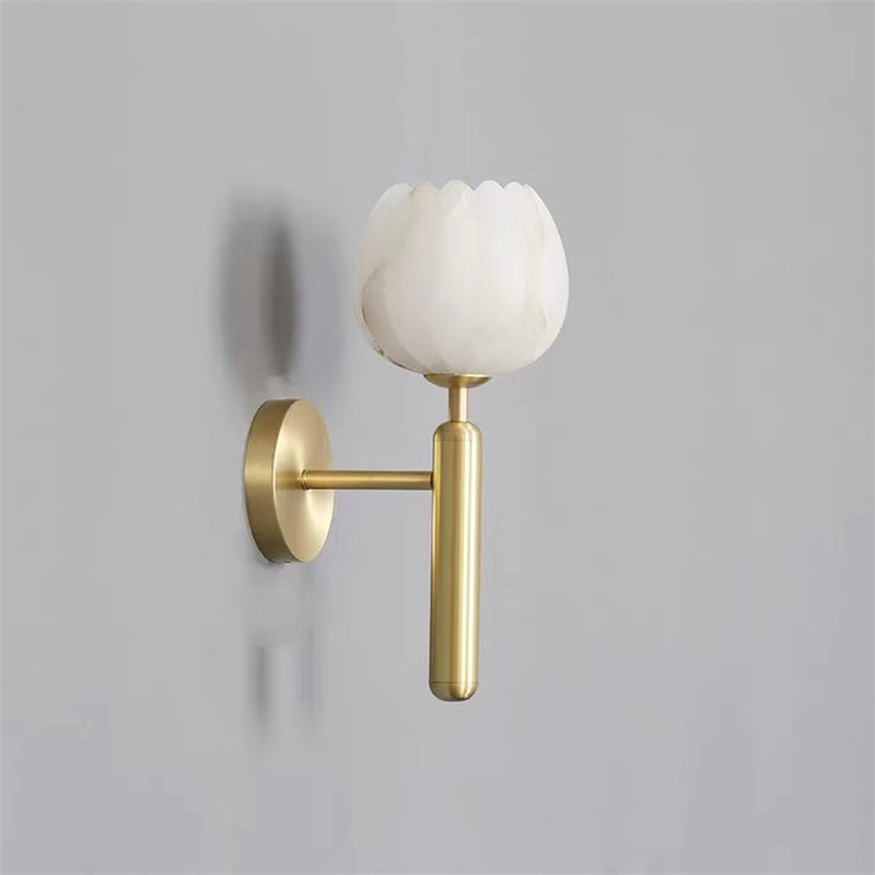 Antonia Modern Alabaster Globe Wall Sconce