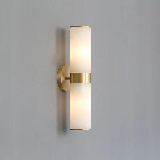 Denise Althea Modern Sutton Linear Alabaster Wall Sconce, Wall Lamp For Living Room, Bathroom