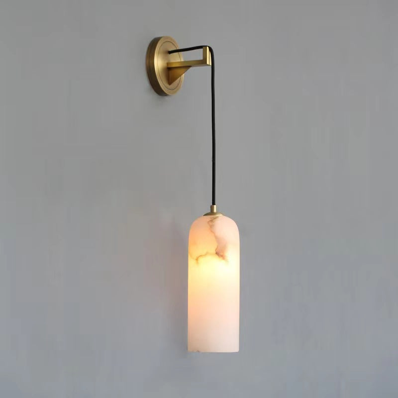 Truda Modern Alabaster Wall Sconce, Wall Lamp
