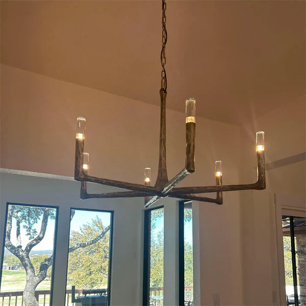 Thalen Forged Round Chandelier 36" 48” 60” 72”