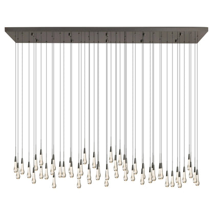 Soltaire Glass Linear Chandelier 87"