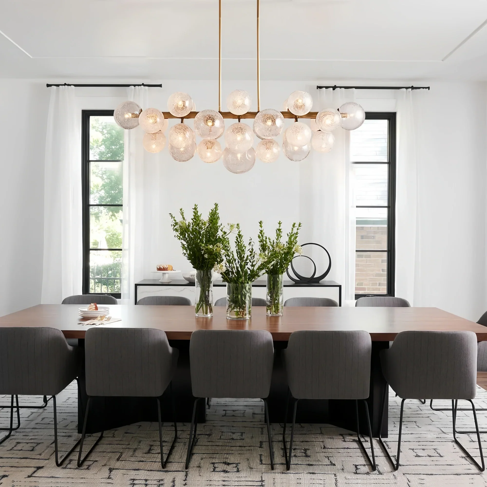 Denise Cridty Mandoza Linear Chandelier