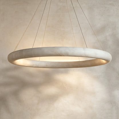 Halima Halo Alabaster Chandelier