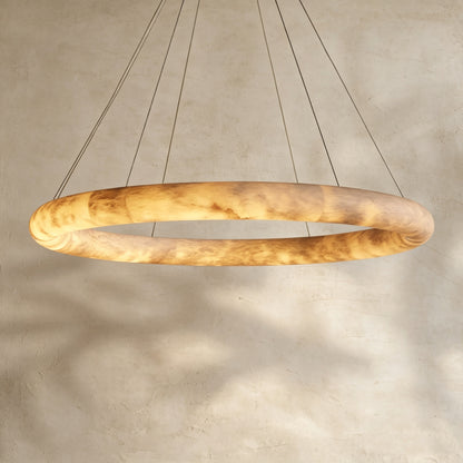 Halima Halo Alabaster Chandelier