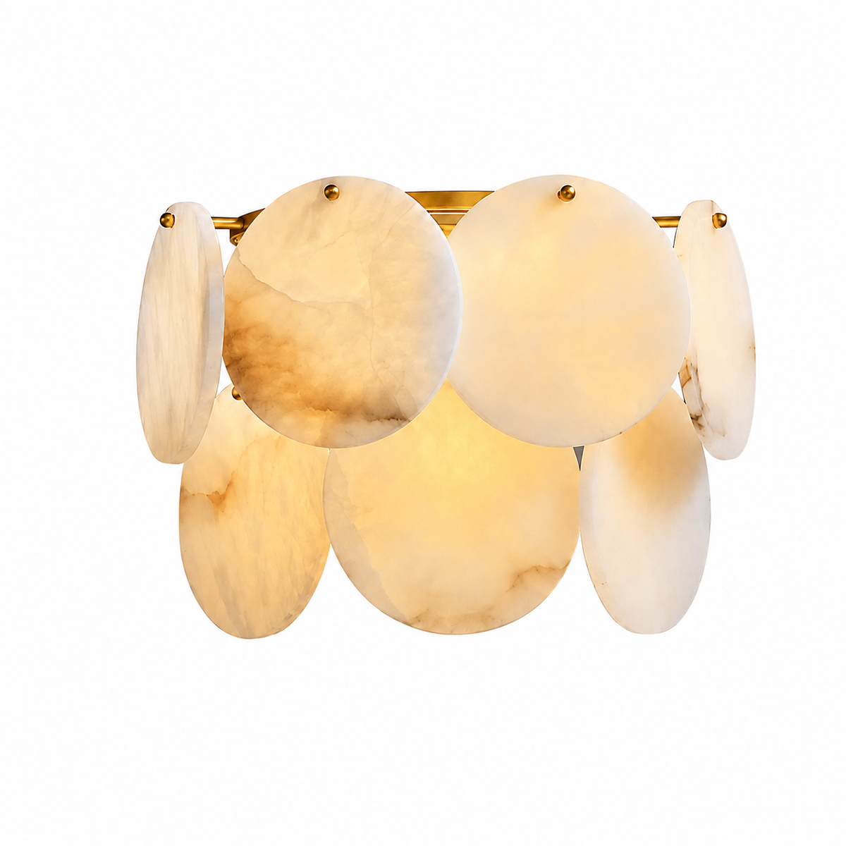 Living Room Wall Sconce | French Art Deco Spanish Alabaster | Solara