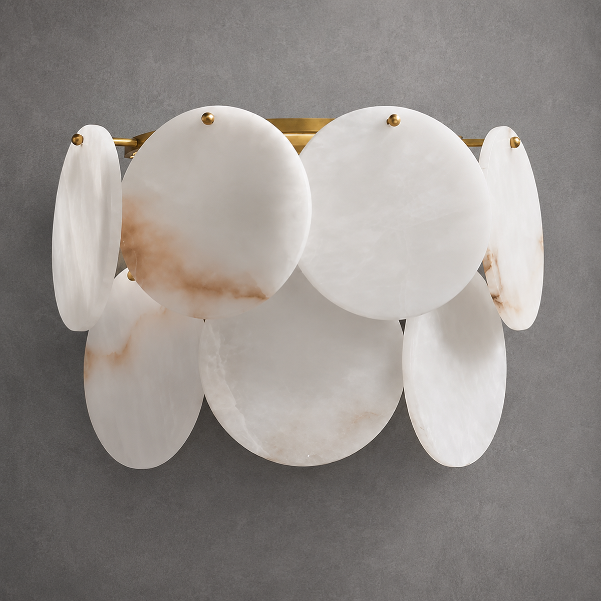 Living Room Wall Sconce | French Art Deco Spanish Alabaster | Solara