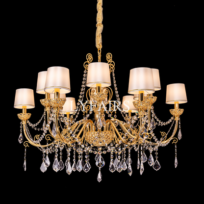 Baroque Revival Crystal Chandelier with Jewelry-Level Craft and Crystals