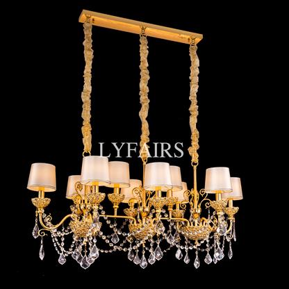 Baroque Revival Crystal Chandelier with Jewelry-Level Craft and Crystals
