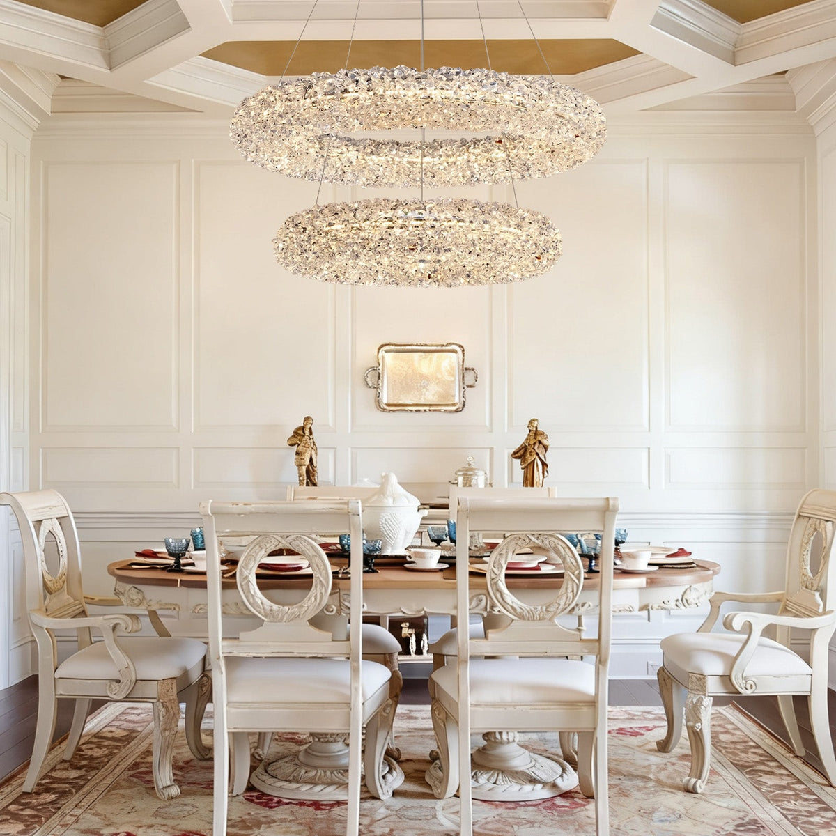 Elmia Halo Crystal Chandelier 31.5"