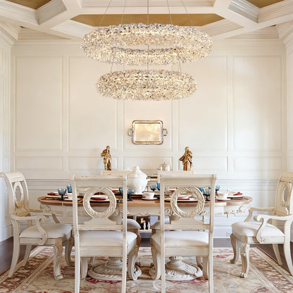 Elmia Halo Crystal Chandelier 31.5"