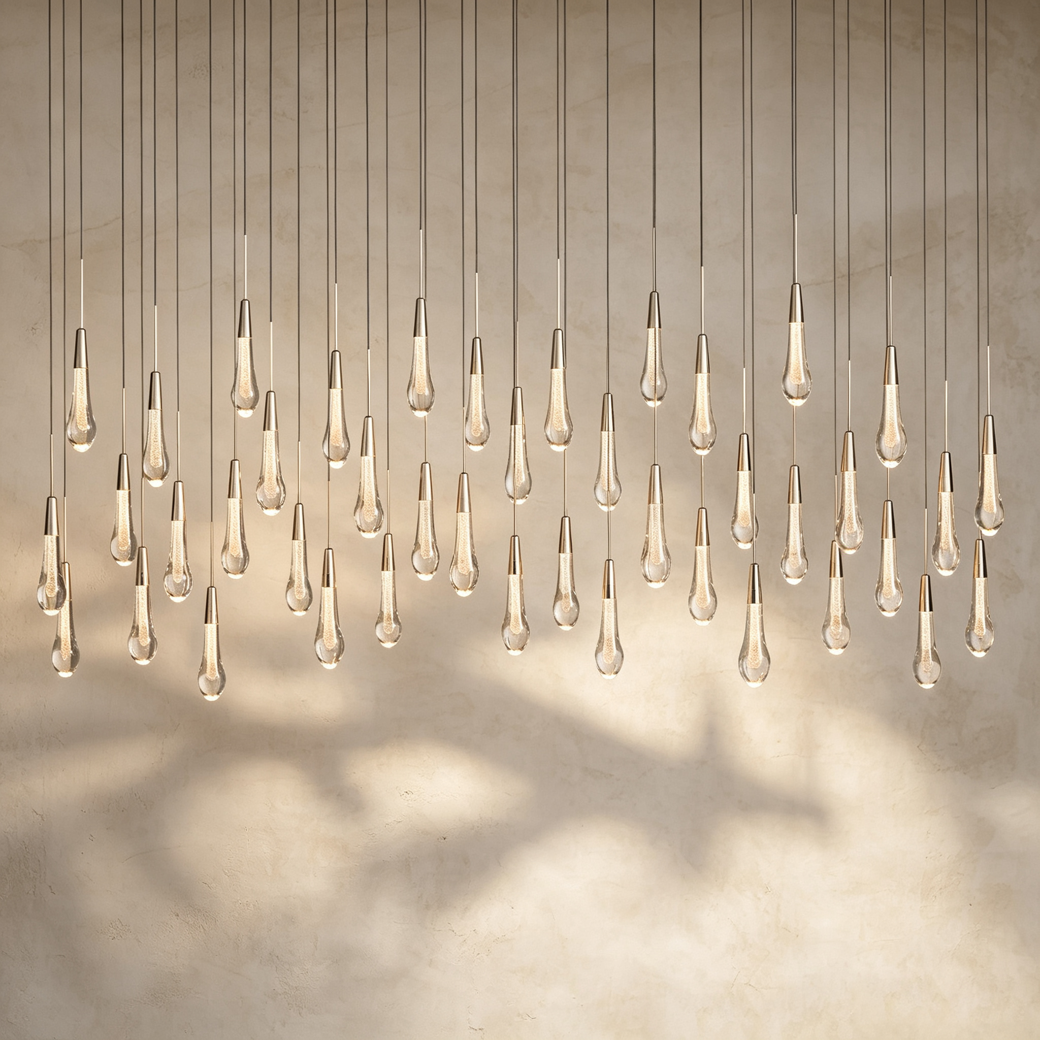 Soltaire Linear Chandelier 37"50"70"
