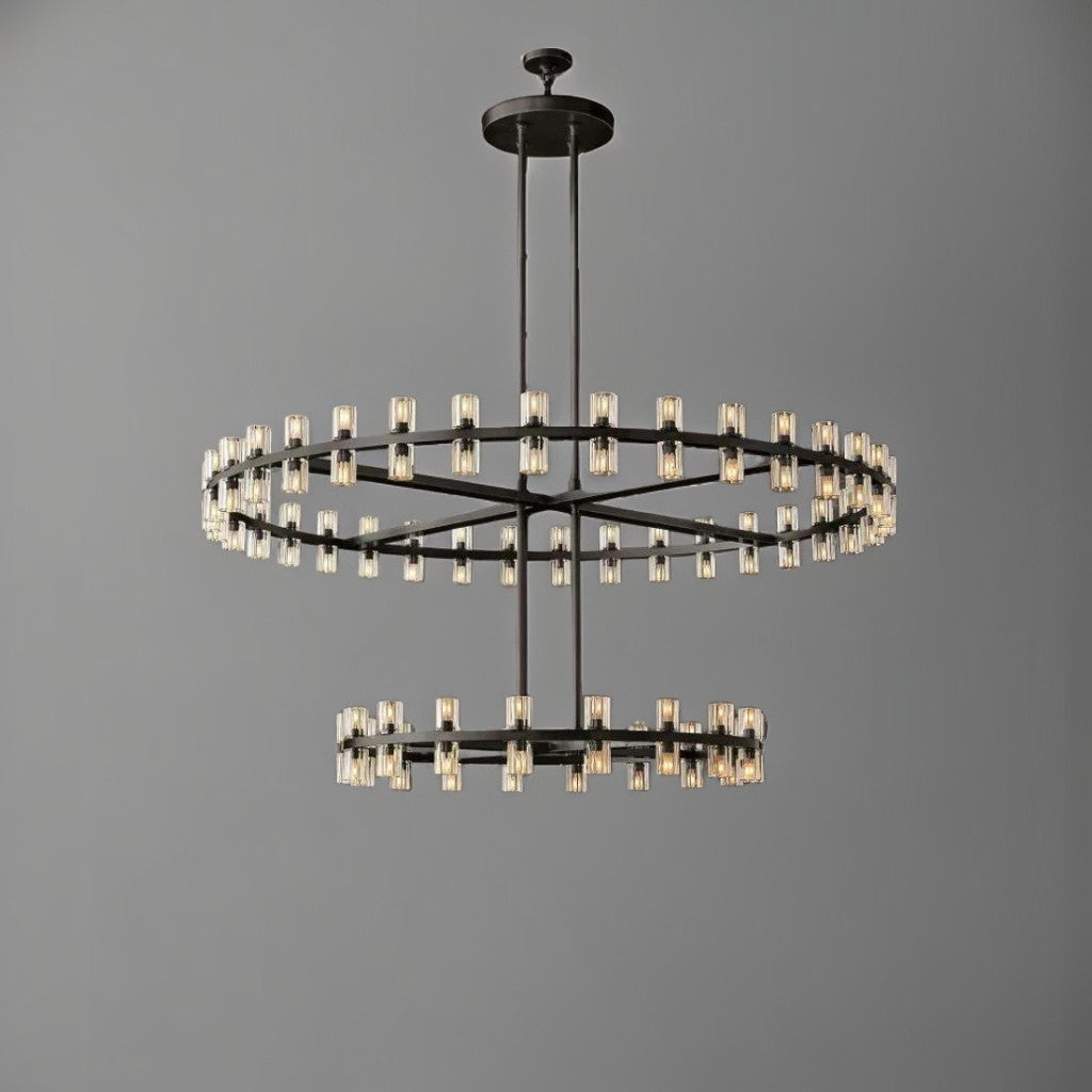 Arcachon Crystal 2-Tier Round Chandelier 60“