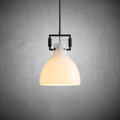 Modulus Milk Glass Cloche Pendant 10"14"18"
