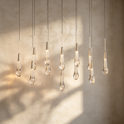 Soltaire Linear Chandelier 37"50"70"