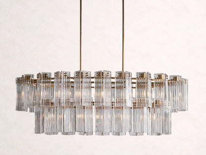 Delsie Oval Tiered Chandelier 63'' 72"W