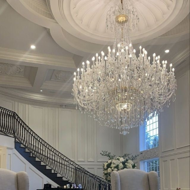 Extra Large Classic Traditional Crystal Chandelier 60/72/90 Lights for Hotel, Showroom, Foyer , Wedding Hall,Coffee Shop