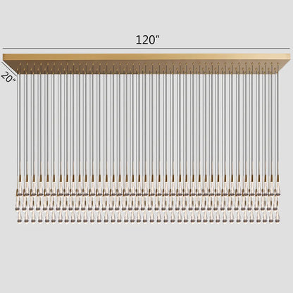 Solitaire Linear Chandelier