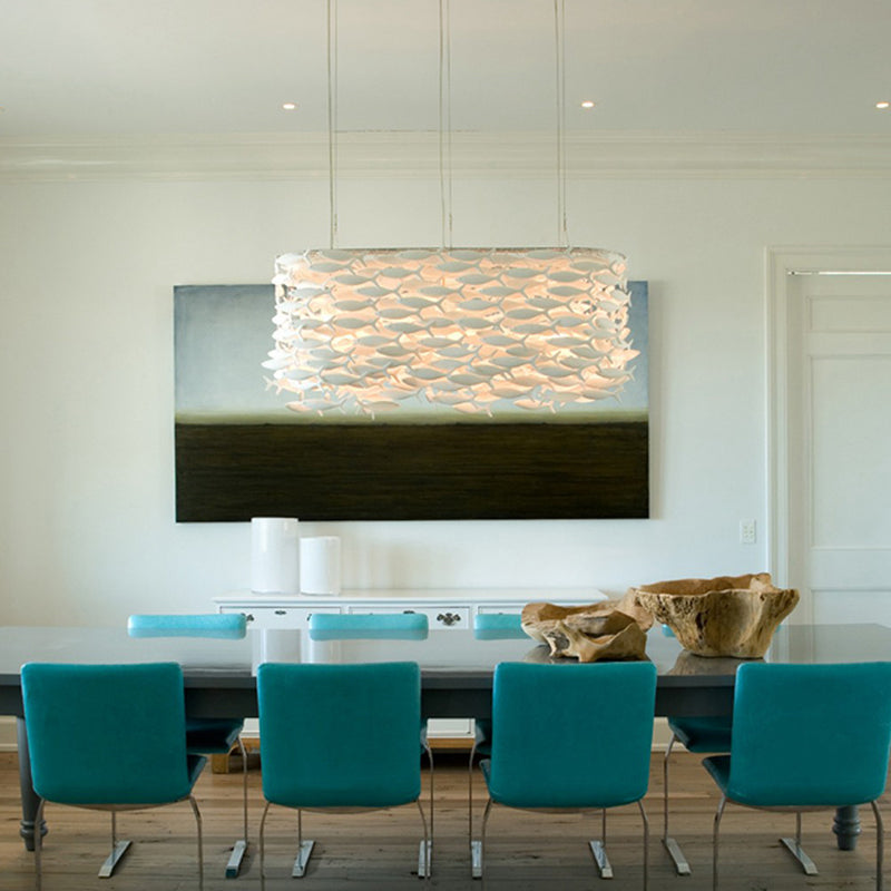 Porcelain Fish Shaped Dining Table Chandelier