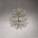 Fiore Crystal Flowers Creative Round Chandelier 8-Light