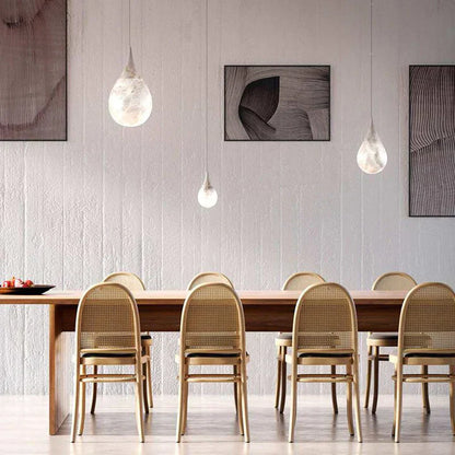 Hailey Alabaster Raine Pendant Lighting, Dining Table Pendant