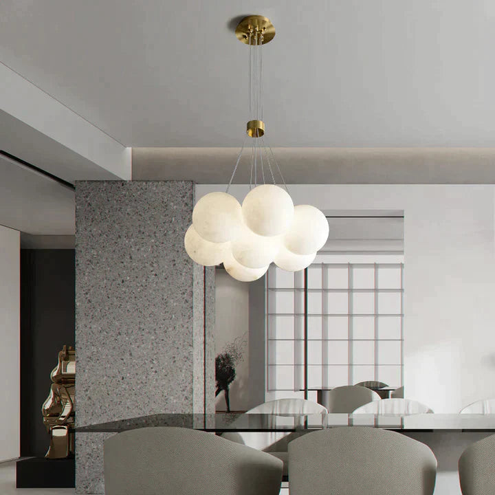 Mancy Modern Creative Alabaster ball chandelier
