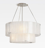 Willamette Glass Round Chandelier 2-Tier 32''