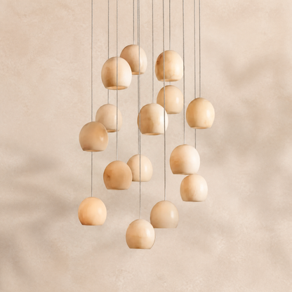 Maeva Round Chandelier 3/7/15/36 Light