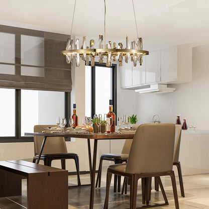 Mira Ring Crystal Chandelier